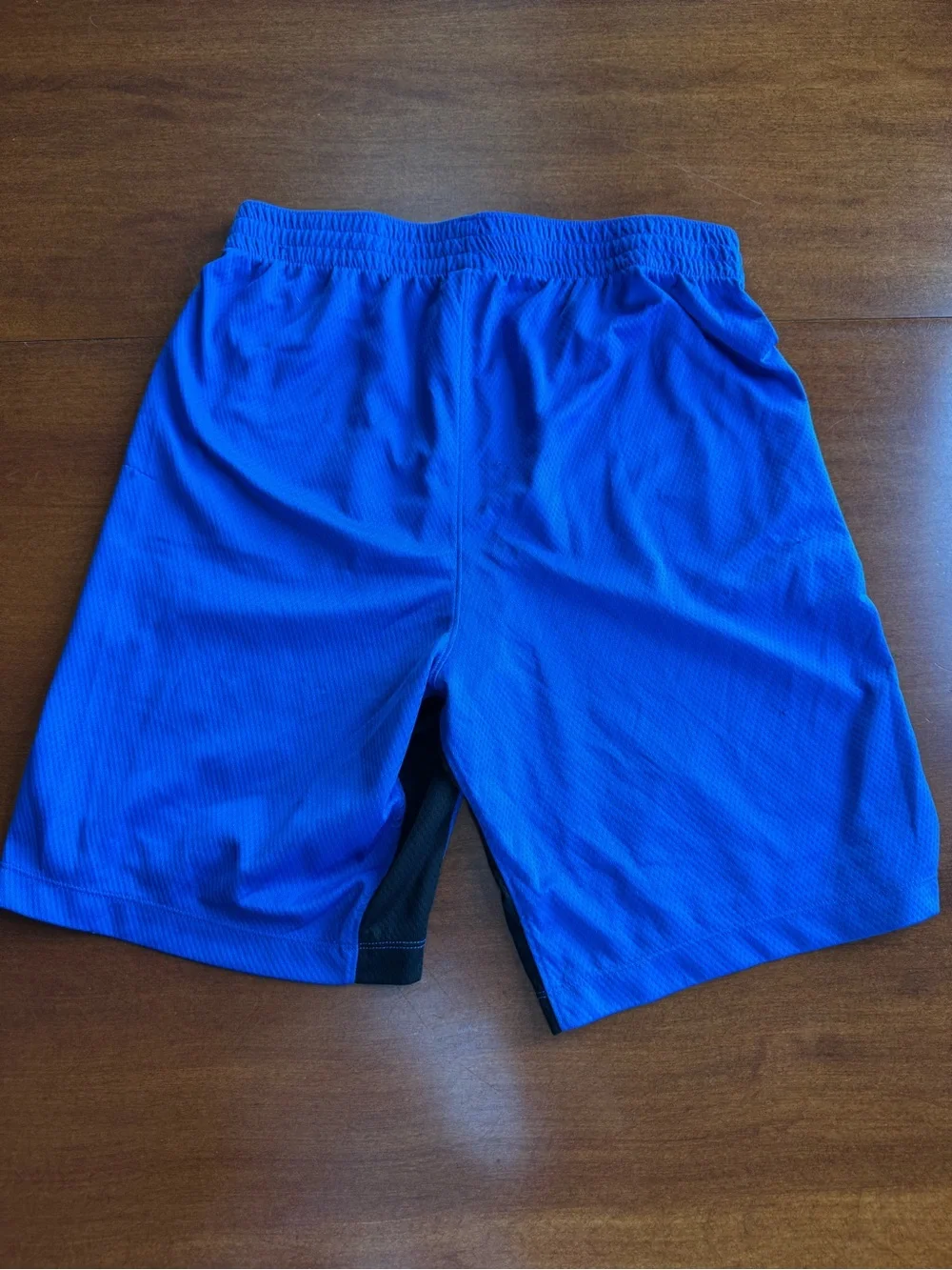 Nike Bright Blue Kids' Athletic Shorts with Black Trim